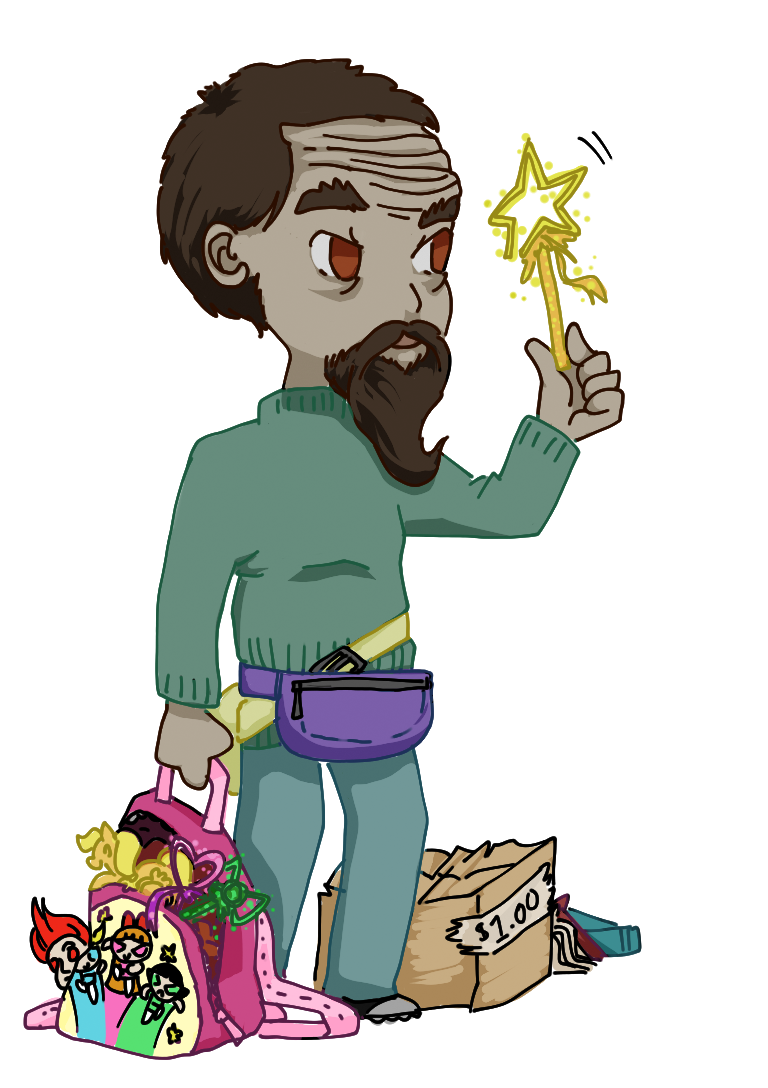 yard sale wizard in color by scary4cat