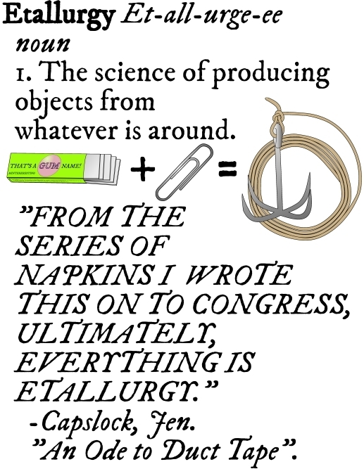 gum 'THAT'S A GUM NAME' ('MINTERESTING' flavor) plus paper clip equals grappling hook