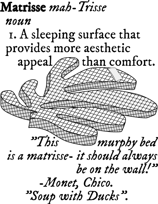 mattress in the shape of a Henri Matisse leaf