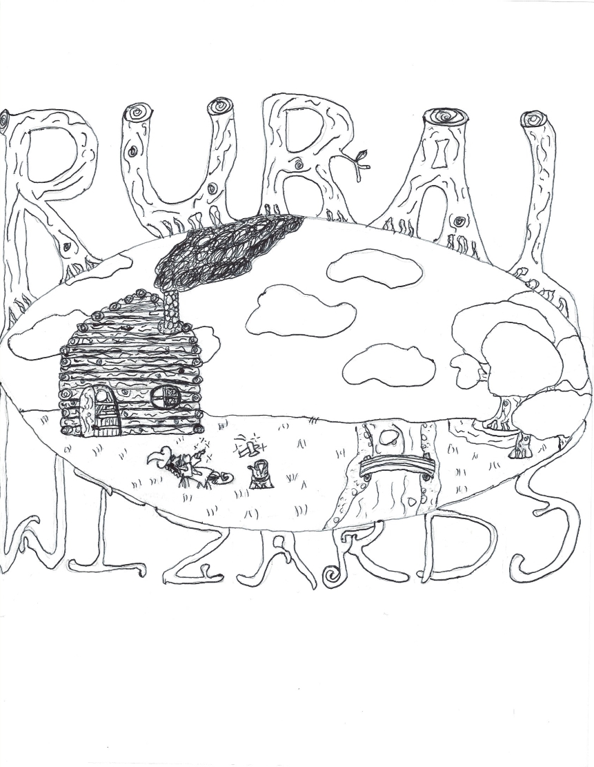 wizard on lawn chair drinks while chopping a log telekinetically with an ax