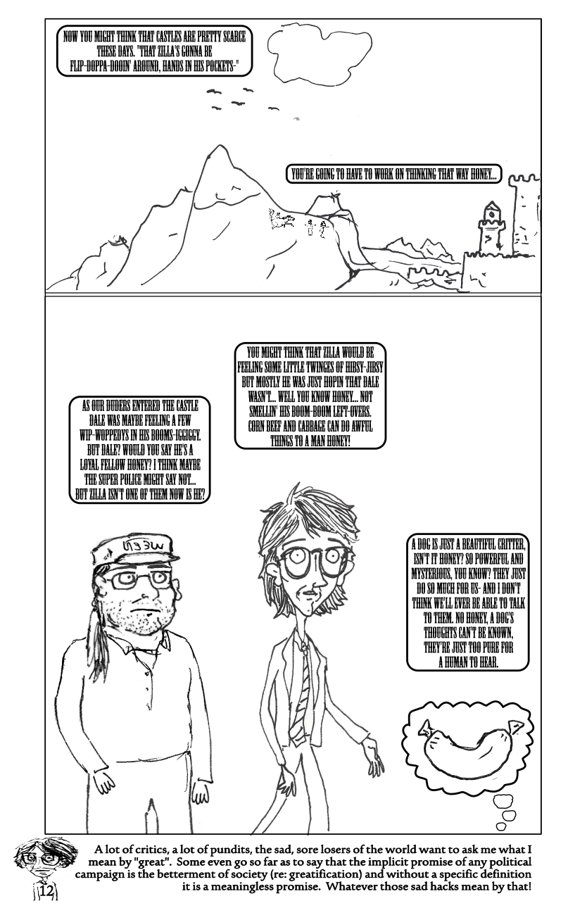 mountain castle journey and sausage thoughts