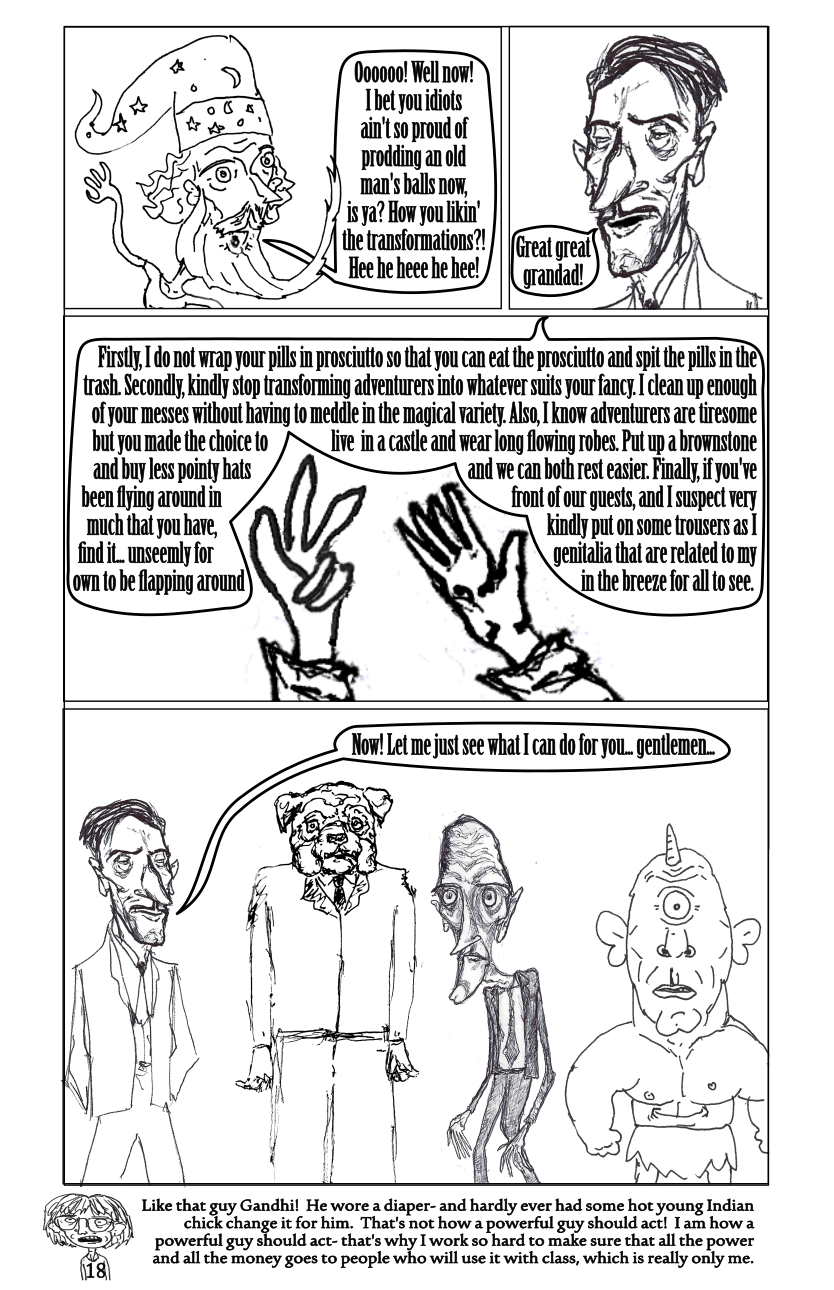 Wizard's grandson and magic aftermath