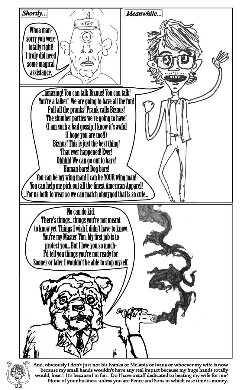 cyclops Ween hat dog with psychedelically smoked sausage