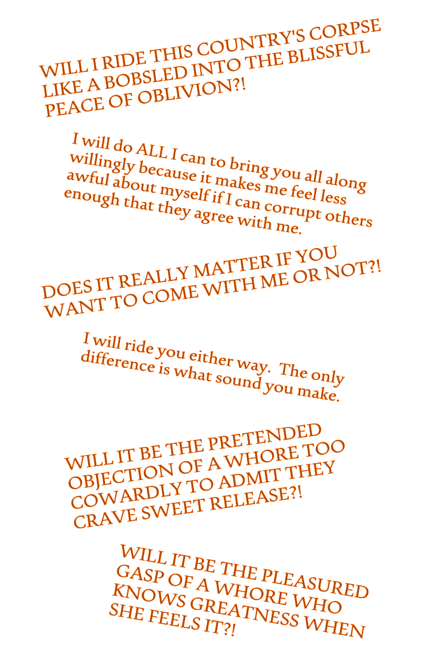 orange overflow Trump hate text