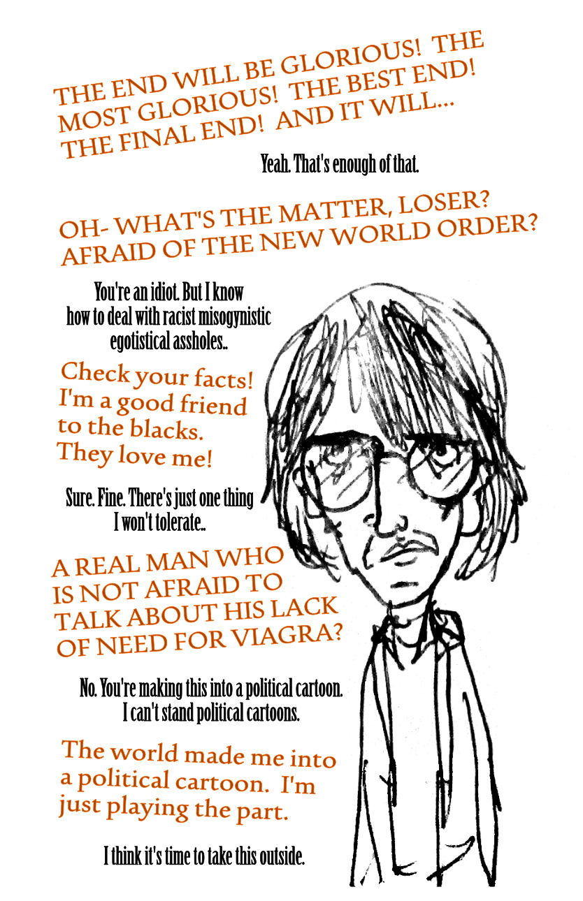 orange overflow text political cartoon hate