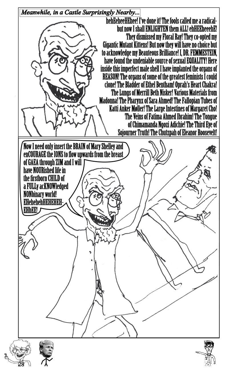 mad scientist's monster maniacal plan