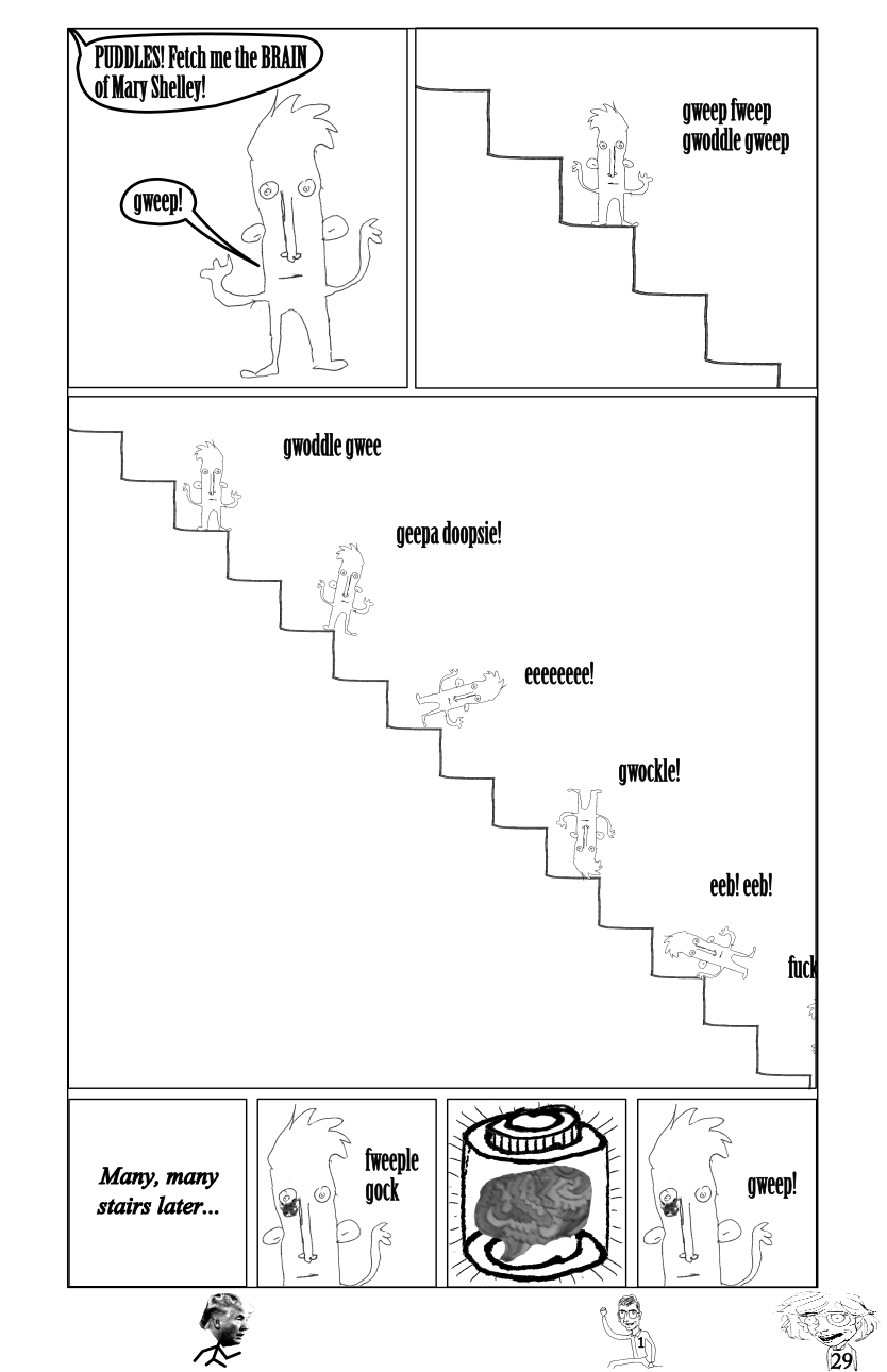 Puddles falls down stairs finds paisley brain