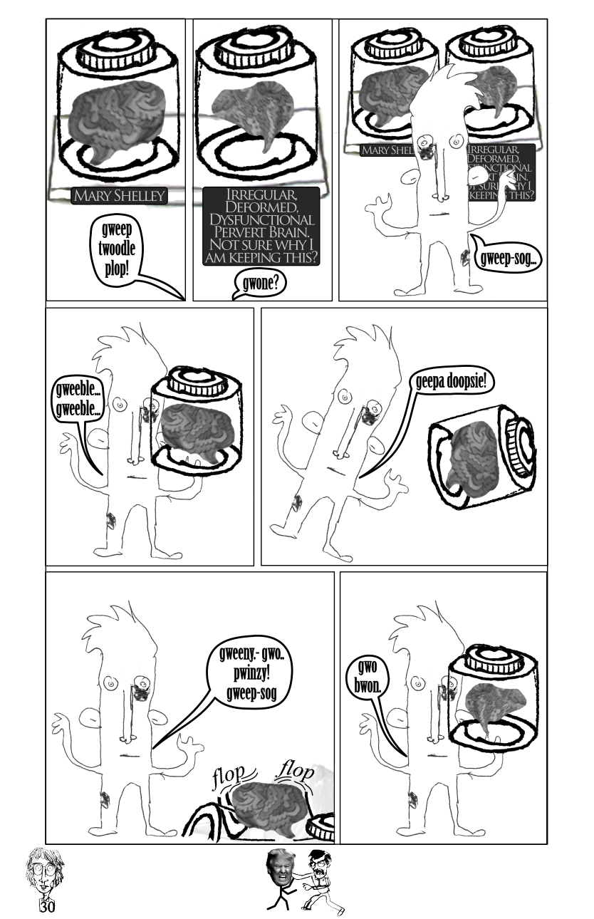 Mary Shelley brain tragedy nonsense